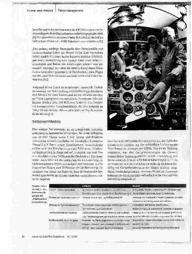 Vorschauseite 2: COCKPIT und op-SAALSind Sicherheitsstrategien in der Luftfahrt auf das Gesundheitswesen übertragbar?