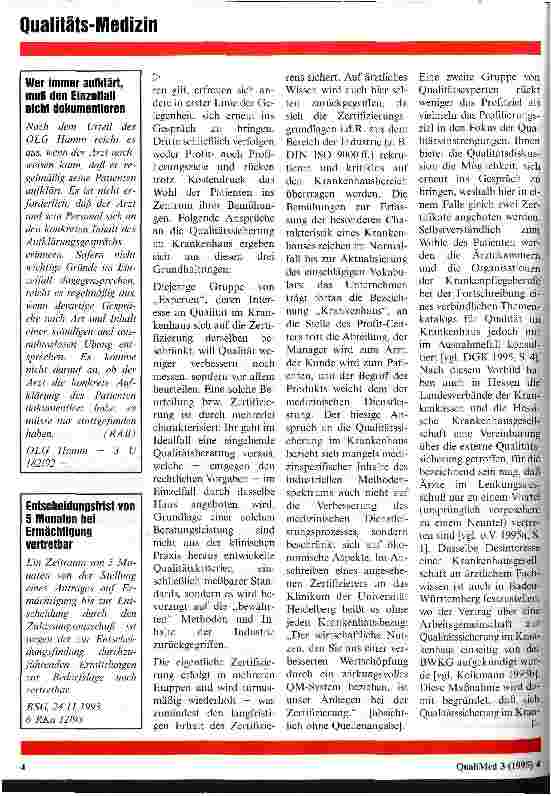 Vorschauseite 2: Anspruch und Realität der Qualitätssicherung im Krankenhaus