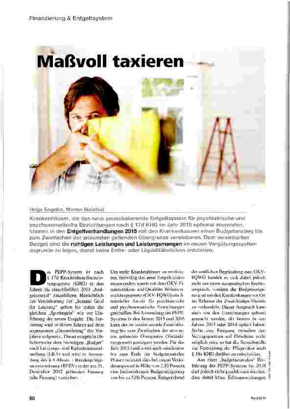 Vorschauseite 1: Maßvoll taxieren