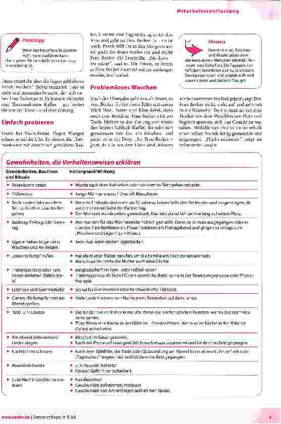 Vorschauseite 2: Mehr Ruhe beim Morgenritual