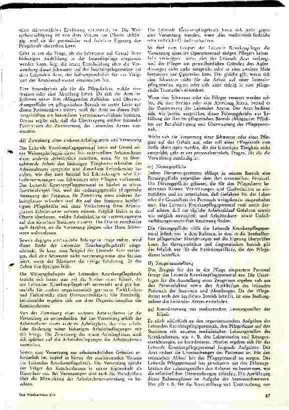 Vorschauseite 4: Die Aufgaben des Leitenden Pflegepersonals