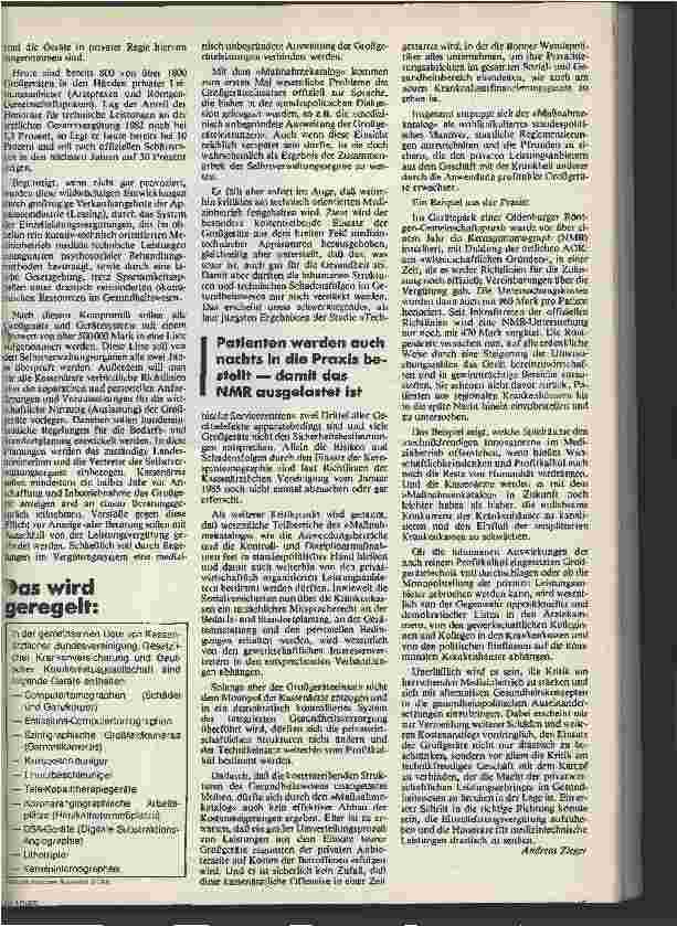 Vorschauseite 2: Fein manövriert - zum Maßnahmekatalog für medizintechnische Großgeräte