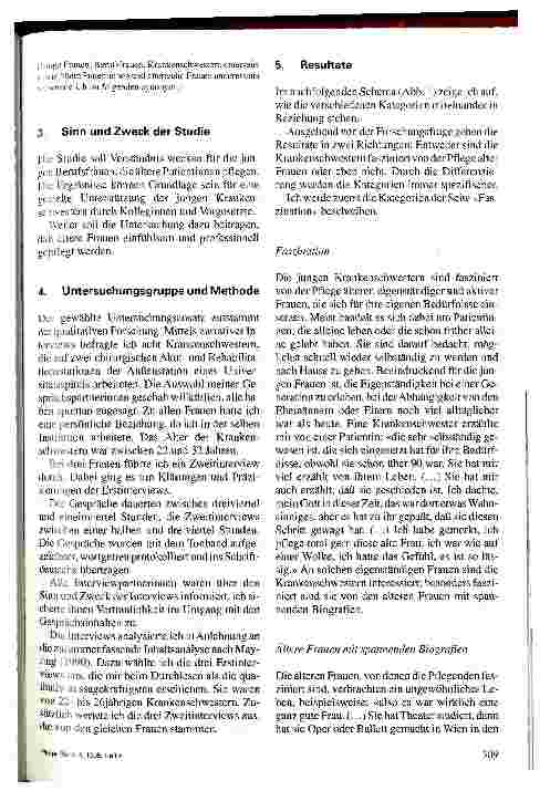 Vorschauseite 2: Wenn Frauen Frauen pflegen Wie erfahren junge Krankenschwestern die Pflege älterer Frauen?