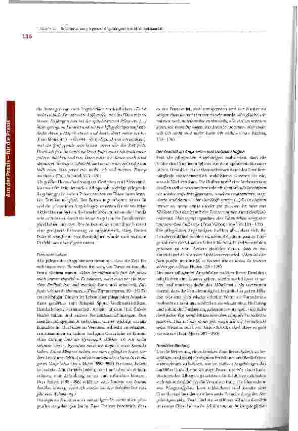 Vorschauseite 6: Der Alltag pflegender Angehöriger - Was sie während des Spitalaufenthalts ihres Familienmitglieds beschäftigt im Hinblick auf den Austritt und was sie diesbezüglich für sich benöt…