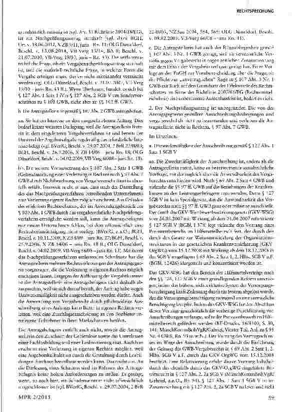 Vorschauseite 2: Hilfsmittelausschreibung: Vorgabe anzubietender Produkte § 127 SGB V; §§ 8, 9 VOL/A EG