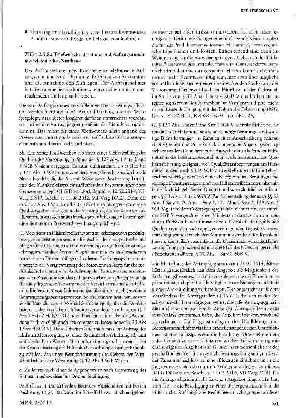 Vorschauseite 4: Hilfsmittelausschreibung: Vorgabe anzubietender Produkte § 127 SGB V; §§ 8, 9 VOL/A EG