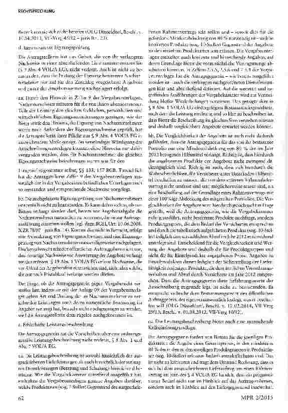 Vorschauseite 5: Hilfsmittelausschreibung: Vorgabe anzubietender Produkte § 127 SGB V; §§ 8, 9 VOL/A EG