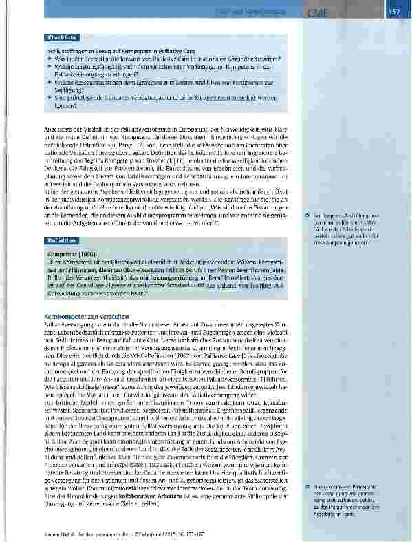 Vorschauseite 6: Kernkompetenzen in der Palliatiwersorgung - ein Weißbuch der European Association for Palliative Care zur Lehre in der Palliativversorgung