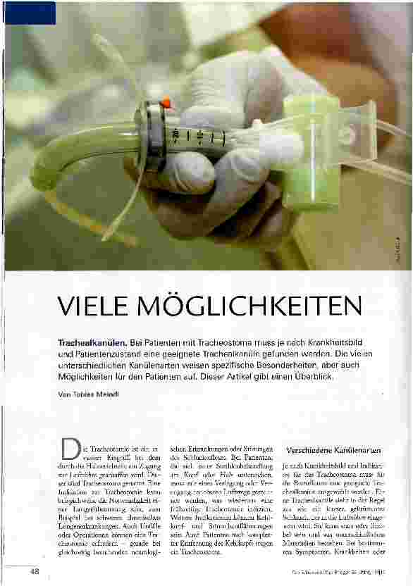 Vorschauseite 1: VIELE MÖGLICHKEITEN