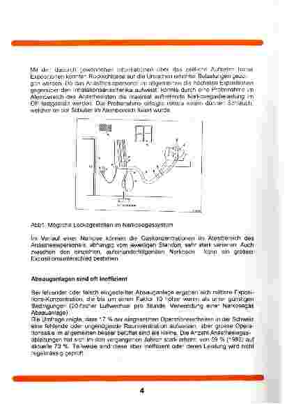 Vorschauseite 2: Narkosegasbelastung in Schweizer Spitälern