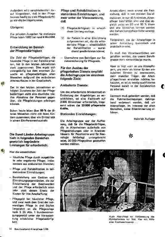 Vorschauseite 3: Pflege im Heim oder Zuhause?