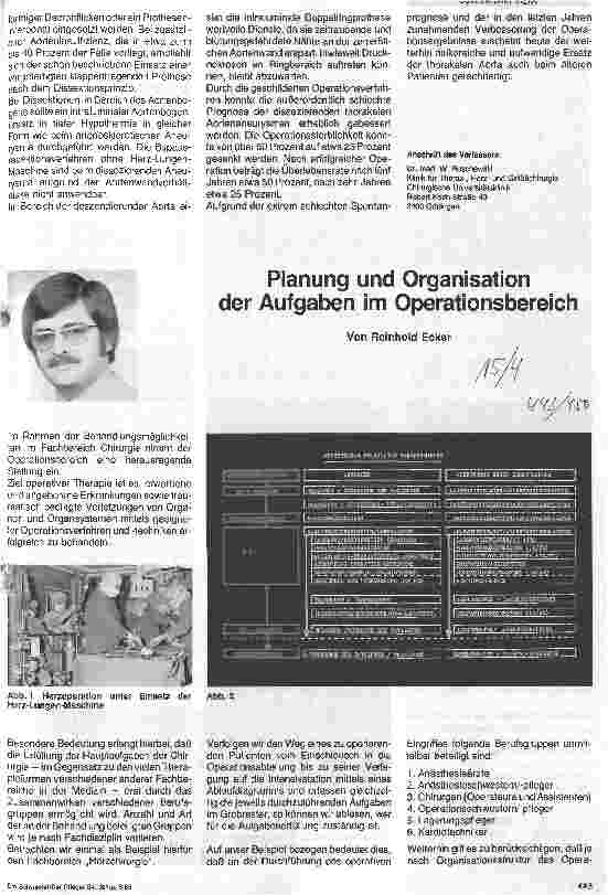 Vorschauseite 1: Planung und Organisation der Aufgaben im OP- Bereich