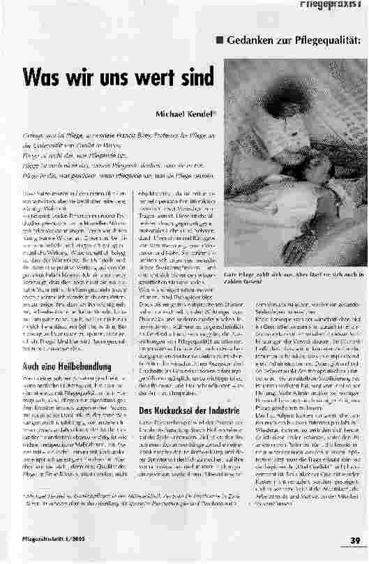 Vorschauseite 1: Was wir uns wert sind