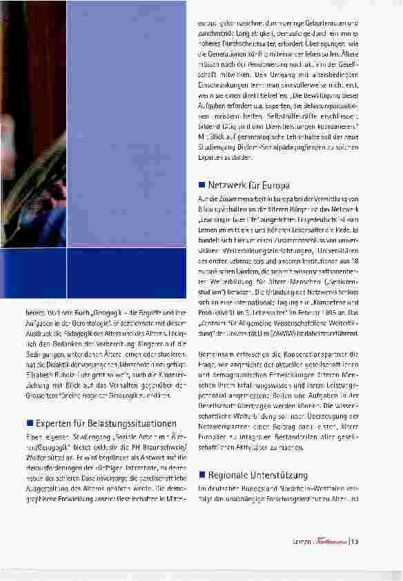 Vorschauseite 2: Geragogik oder das Lernen im und für das Alter