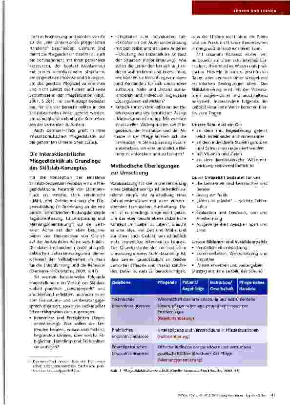 Vorschauseite 2: Skillslabtraining an Pflegeschulen