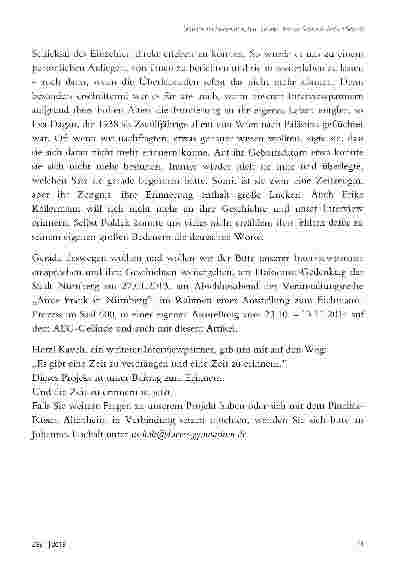 Vorschauseite 6: WARUM ERINNERN? Nürnberger Schülerinnen interviewen Holocaust-Überlebende in Tel Aviv