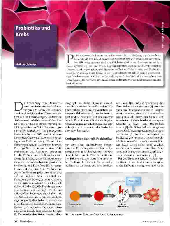 Vorschauseite 1: Probiotika und Krebs