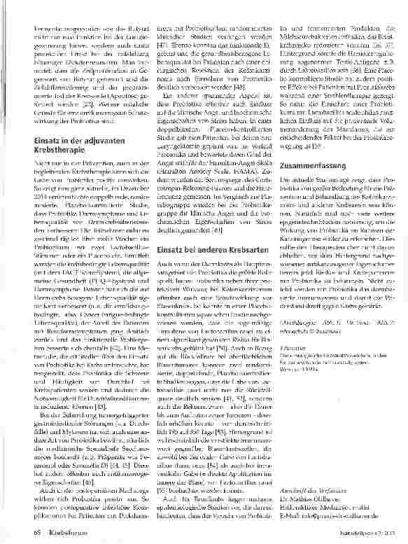 Vorschauseite 3: Probiotika und Krebs