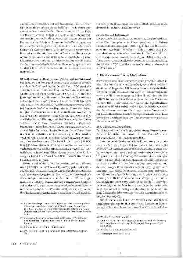 Vorschauseite 3: Die Nebentätigkeit des Beamten als Dienstvergehen