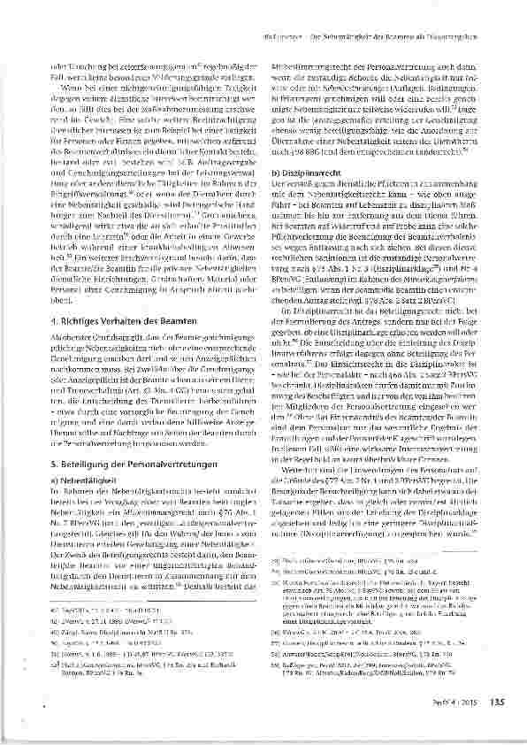 Vorschauseite 6: Die Nebentätigkeit des Beamten als Dienstvergehen