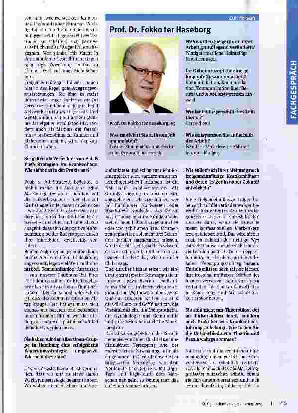 Vorschauseite 2: Mit High-Tech und High-Touch