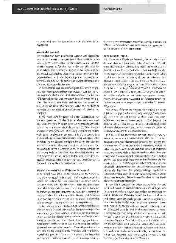 Vorschauseite 2: Und wie steht es mit der Palliation in der Psychiatrie?