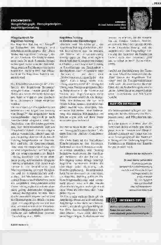 Vorschauseite 2: Die Fünf Säulen des Kognitiven Trainings