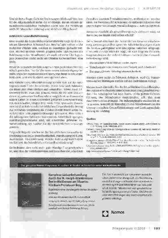 Vorschauseite 3: Definieren, Herstellen, Glücklichsein?Einige kritische Anmerkungen zur Bedeutung von Gesundheit und zur Gesundheitsförderung