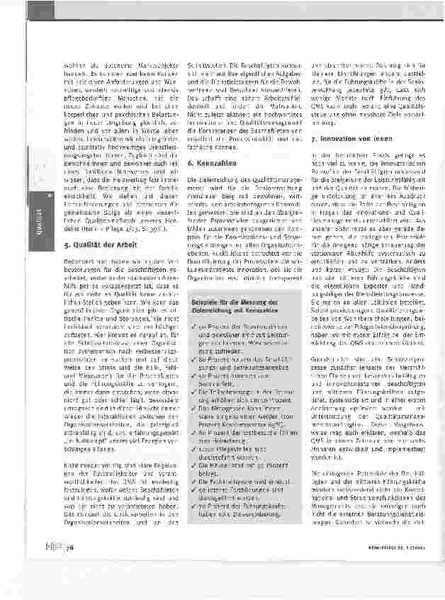 Vorschauseite 2: Qualitätsmanagement mit Stern