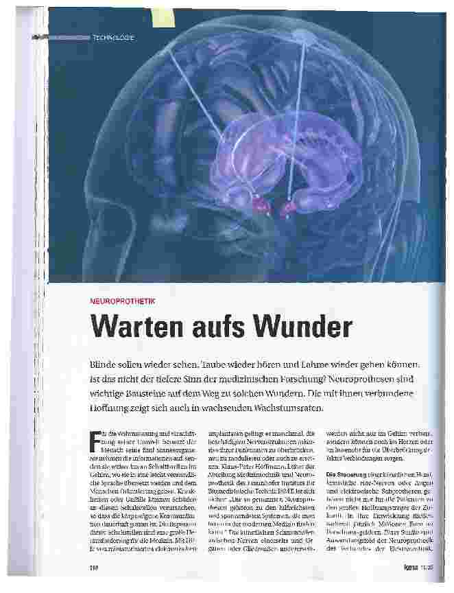 Vorschauseite 1: Warten aufs Wunder