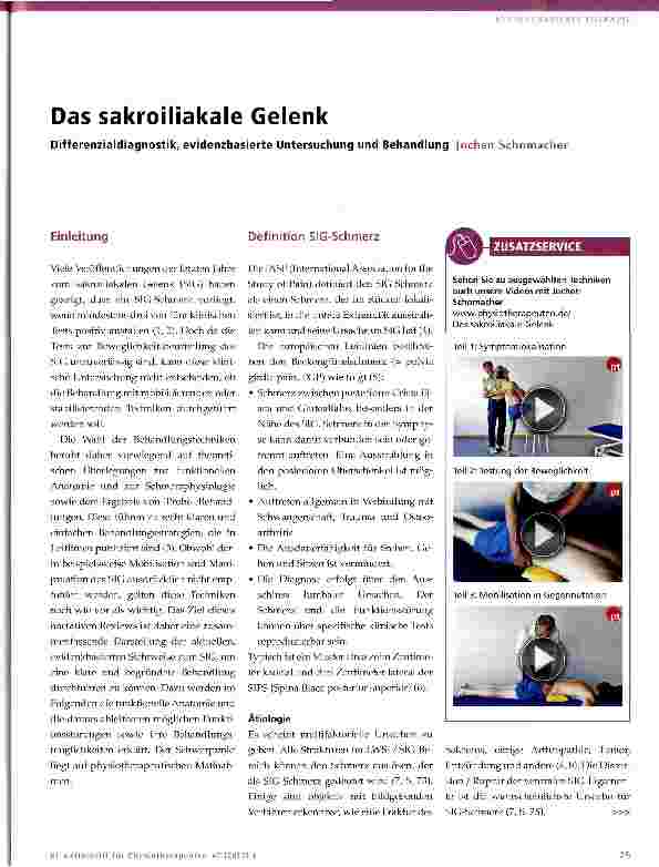 Vorschauseite 1: Das sakroiliakale Gelenk