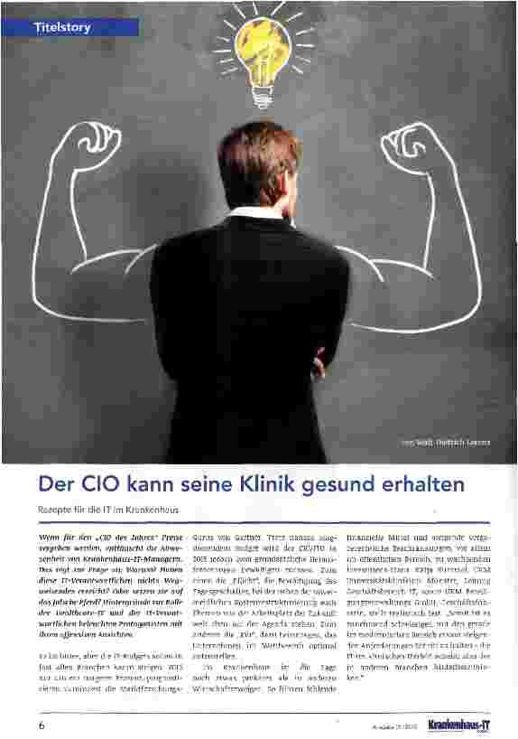 Vorschauseite 1: Der CIO kann seine Klinik gesund erhalten