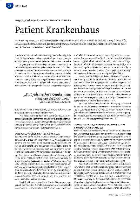 Vorschauseite 1: Patient Krankenhaus