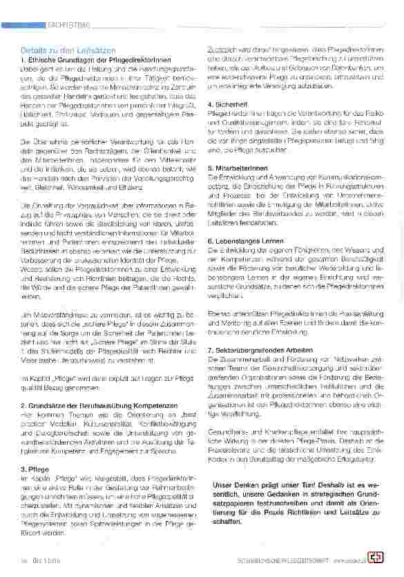 Vorschauseite 3: Die Säule der Ethik als zentrales Element für Entscheidungen im Pflegemanagement