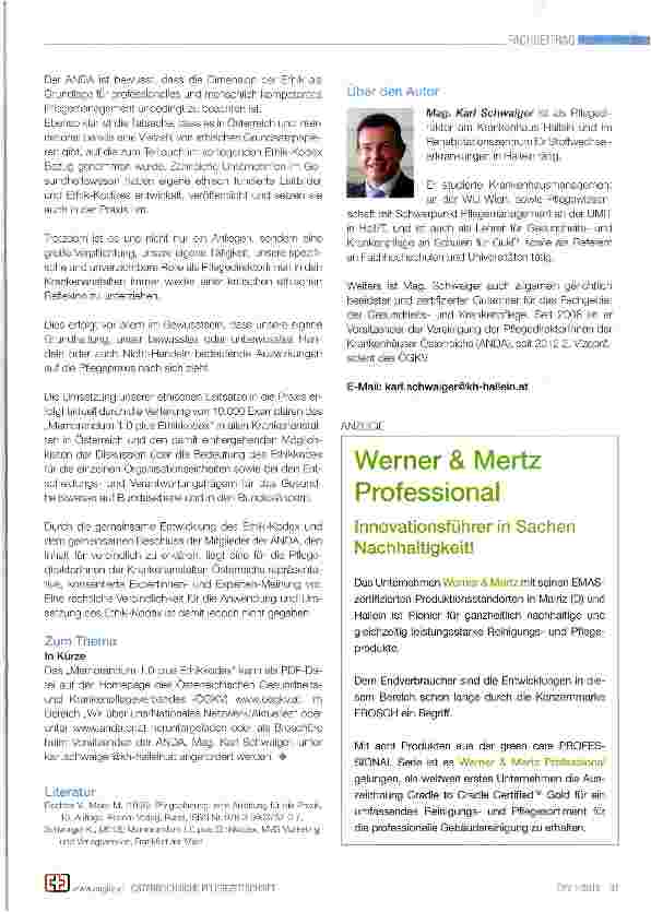 Vorschauseite 4: Die Säule der Ethik als zentrales Element für Entscheidungen im Pflegemanagement