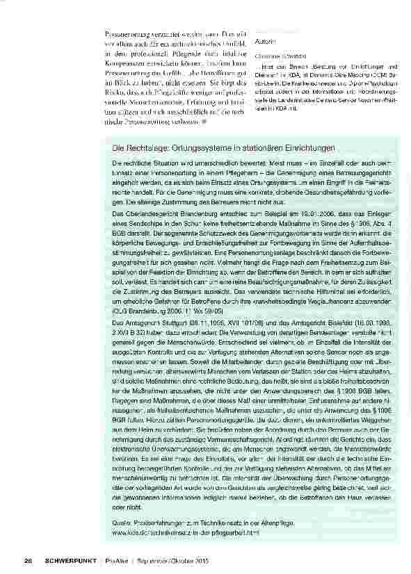 Vorschauseite 3: Kein Ersatz für menschliche Zuwendung
