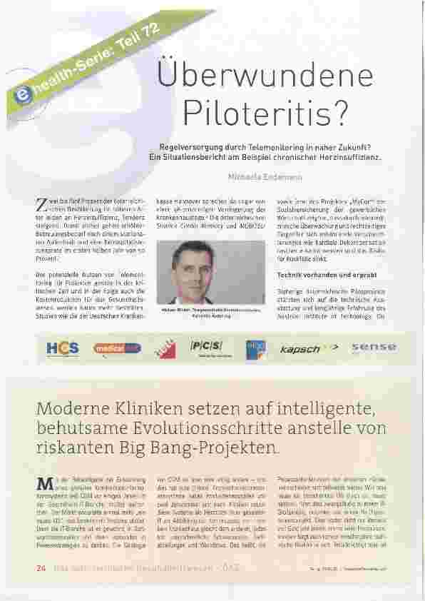Vorschauseite 1: Überwundene Piloteritis?