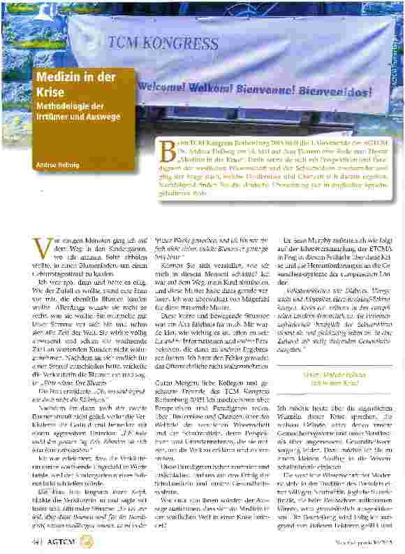 Vorschauseite 1: Medizin in der Krise