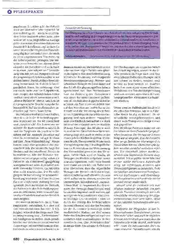 Vorschauseite 3: Zwischen Maximaltherapie und Palliativmedizin