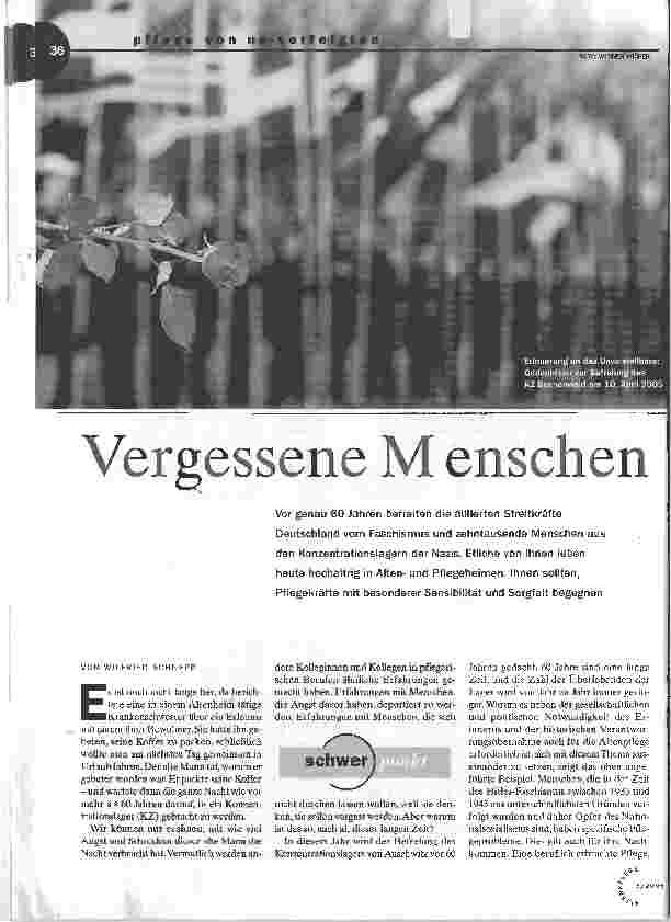 Vorschauseite 1: Vergessene Menschen