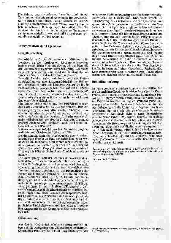 Vorschauseite 3: Urteile und Vorurteile über Unterrichtskräfte in der Krankenpflege