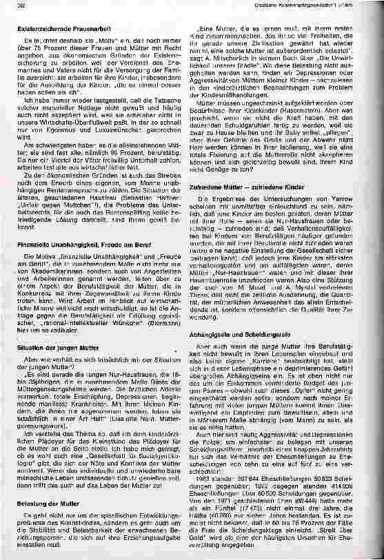 Vorschauseite 2: Zur Situation berufstätiger Mütter