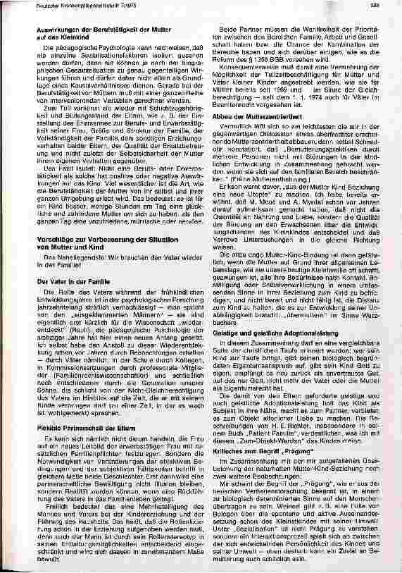 Vorschauseite 3: Zur Situation berufstätiger Mütter