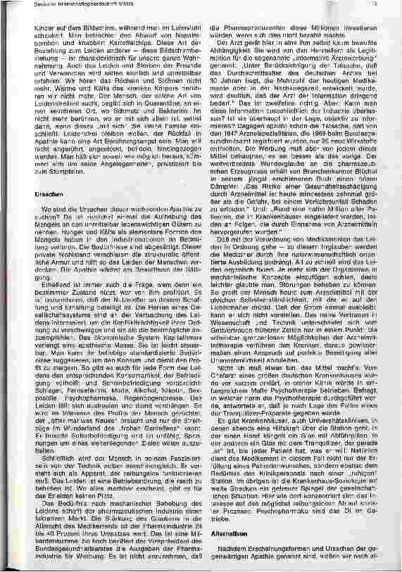 Vorschauseite 3: Wider die Abschaffung des Leidens