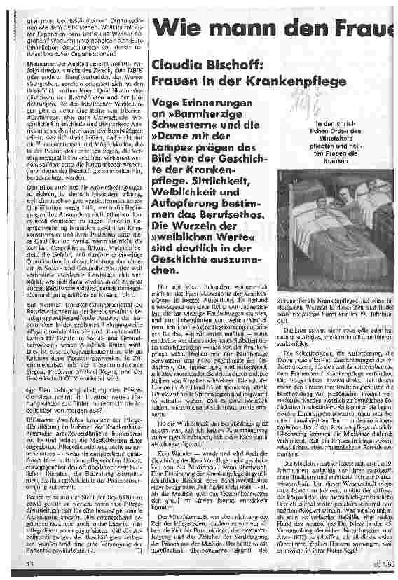 Vorschauseite 1: Wie man den Frauen die Krankenpflege aufschwatzte