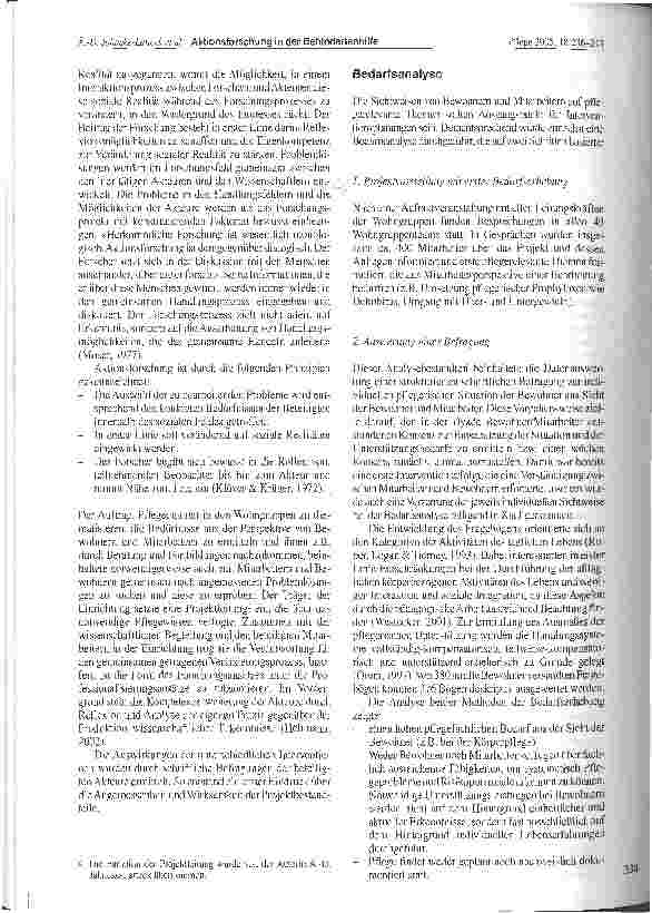 Vorschauseite 3: Qualität in der Pflege - Aktionsforschung in der Hamburger Behindertenhilfe