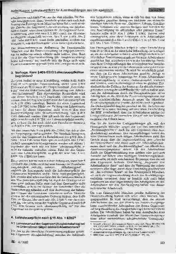 Vorschauseite 3: Lohnsteuerpflicht für Austrittszahlungen aus Umlagekassen des öffentlichen Dienstes?