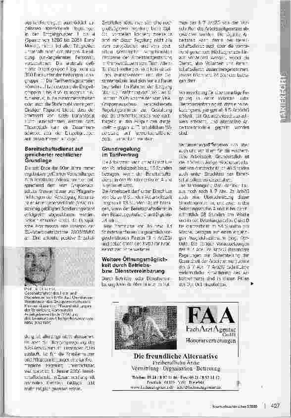 Vorschauseite 2: Keine Sitzfleischzulagen mehrWas bringt der neue TVöD-Kr für die Krankenhäuser?