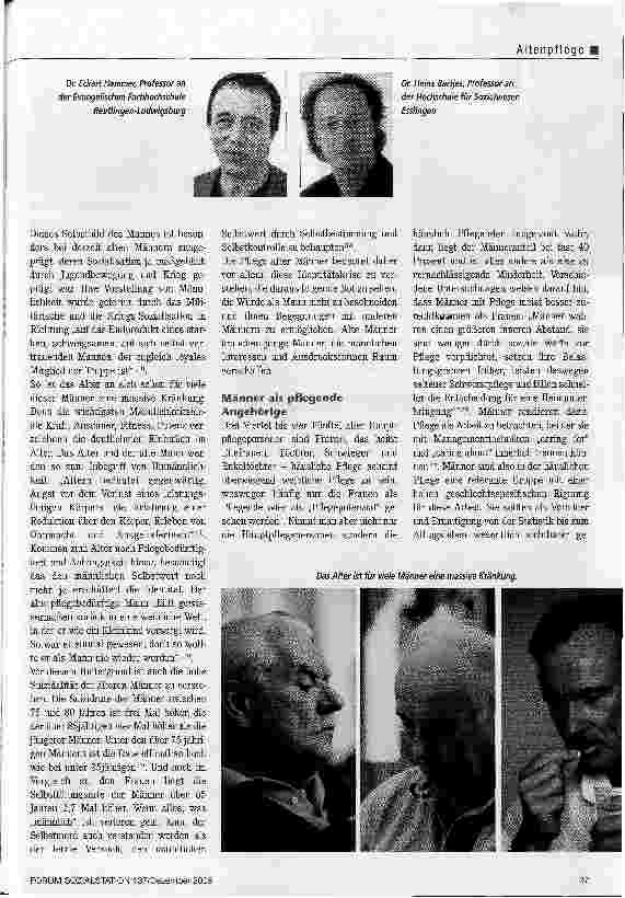 Vorschauseite 2: Mann und PflegeIn jeder Beziehung schwierig