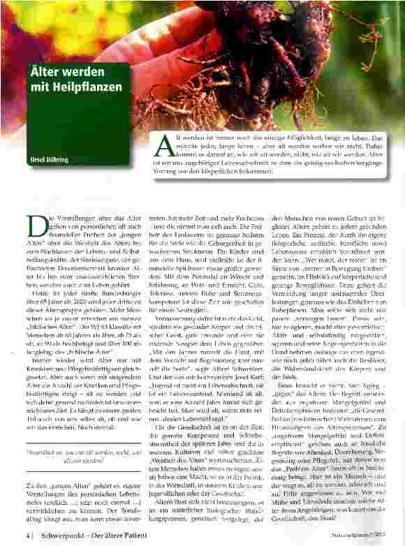 Vorschauseite 1: Älter werden mit Heilpflanzen